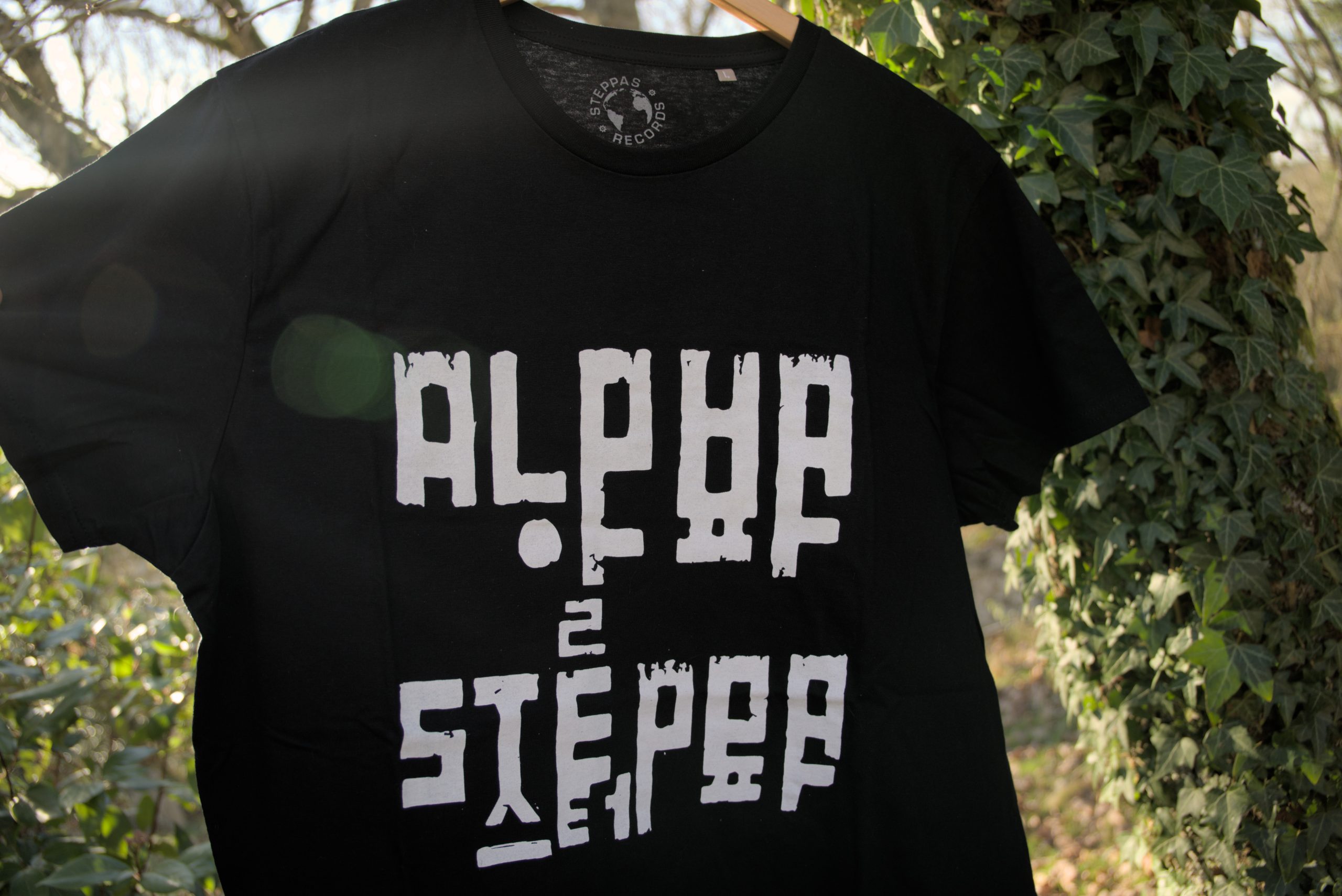 Alpha Steppa Organic T-Shirt (Men's/Unisex) [BLACK]