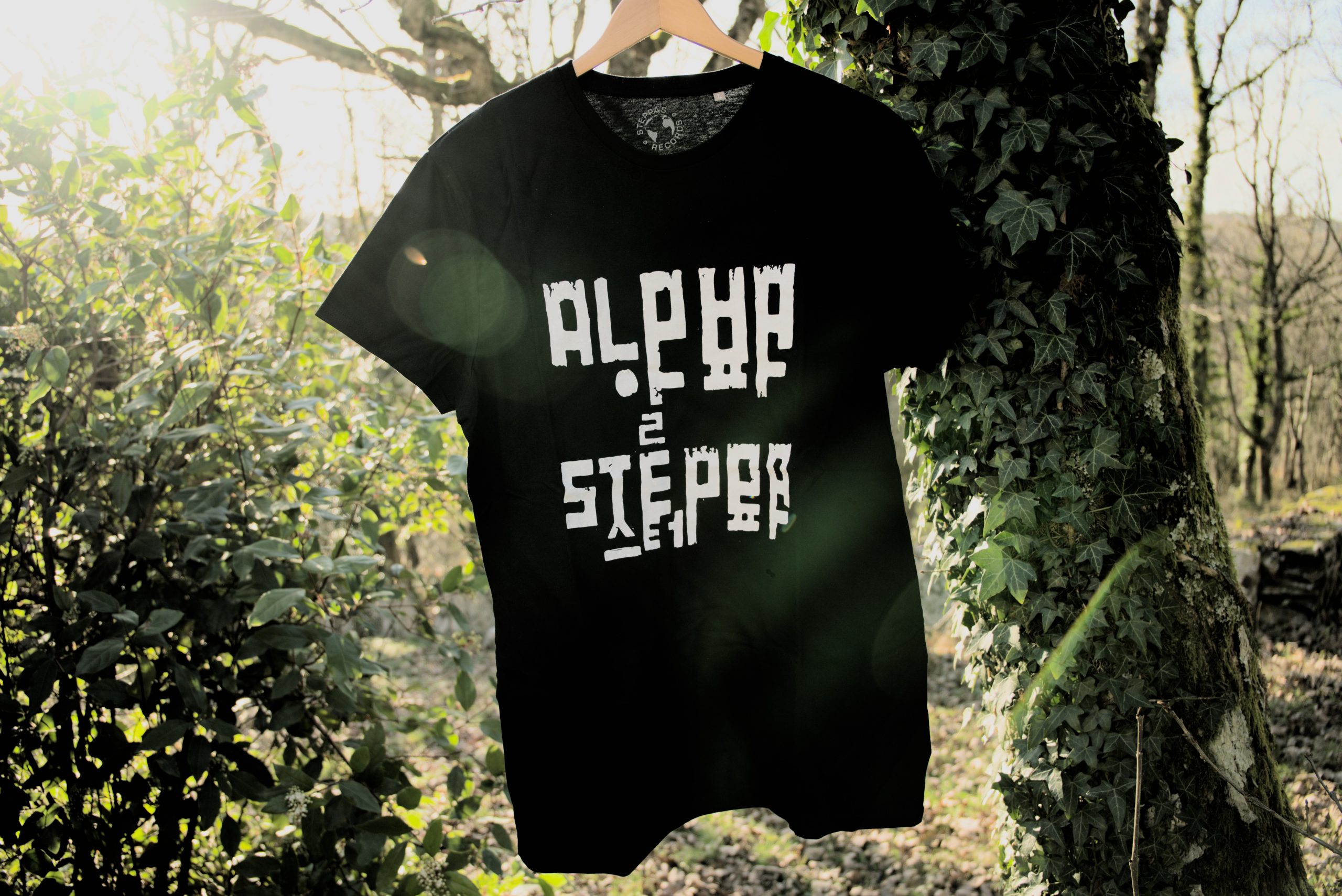 Alpha Steppa Organic T-Shirt (Men's/Unisex) [BLACK]