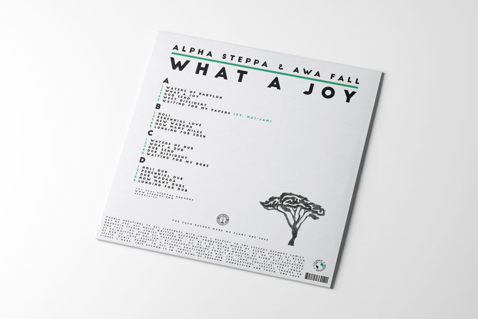 Alpha Steppa & Awa Fall – What a Joy (2xLP) [FINAL COPIES!] | Steppas ...