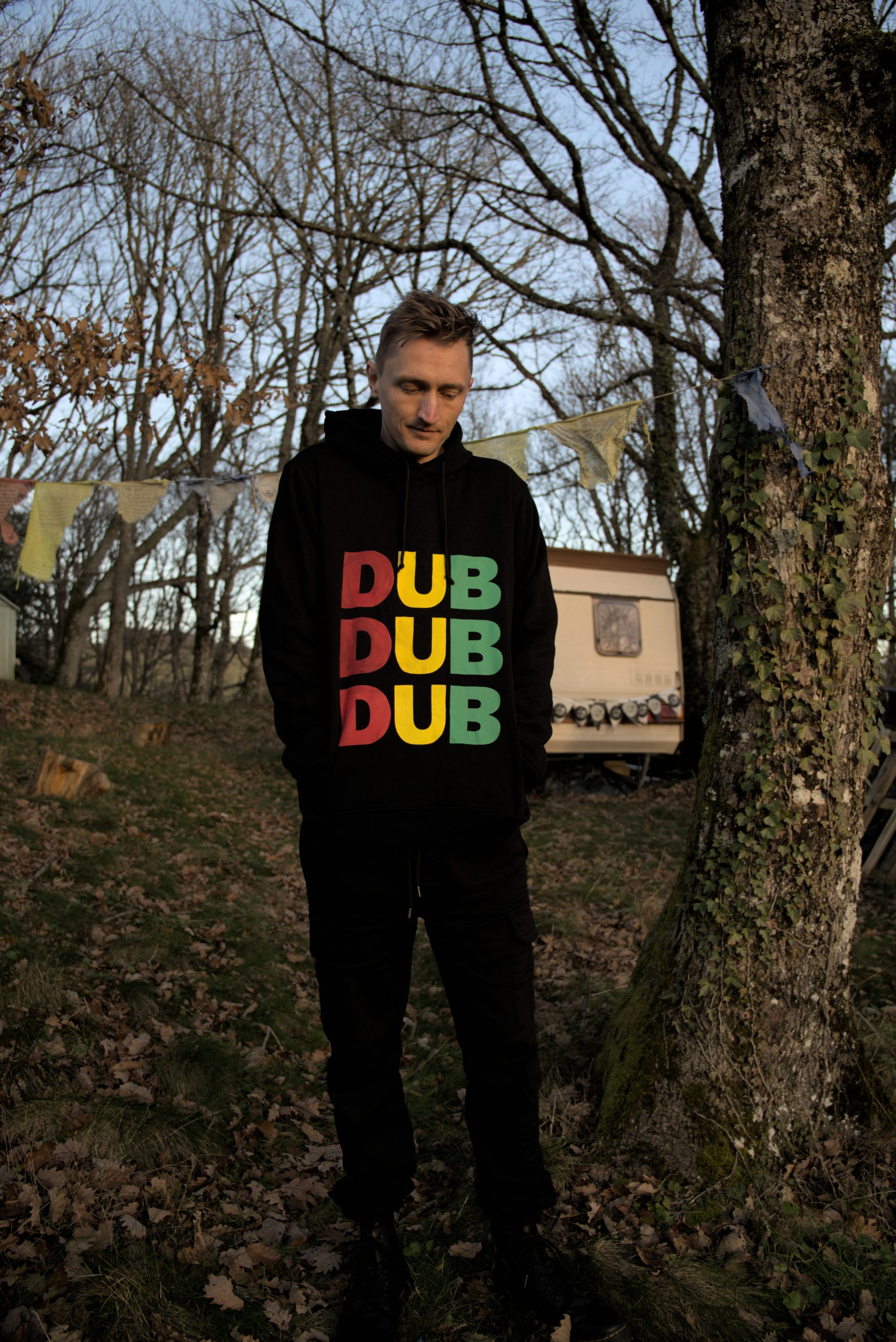 "Dub Dub Dub" Organic Hoodie (Men's/Unisex) [BLACK]