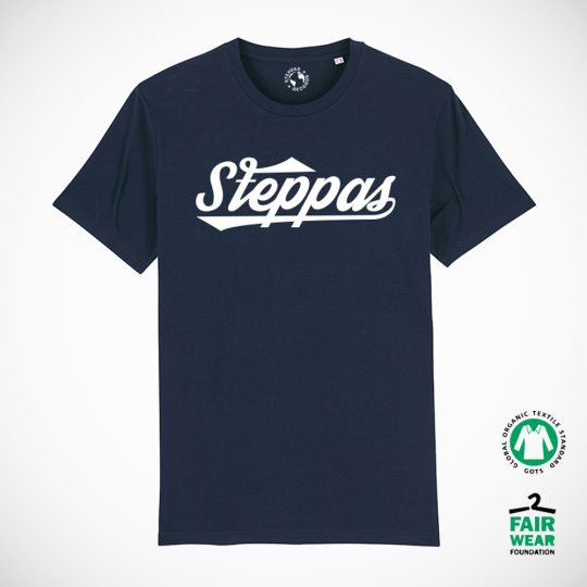 Steppas "Swash" Organic T-Shirt (Men's/Unisex) [BLUE]