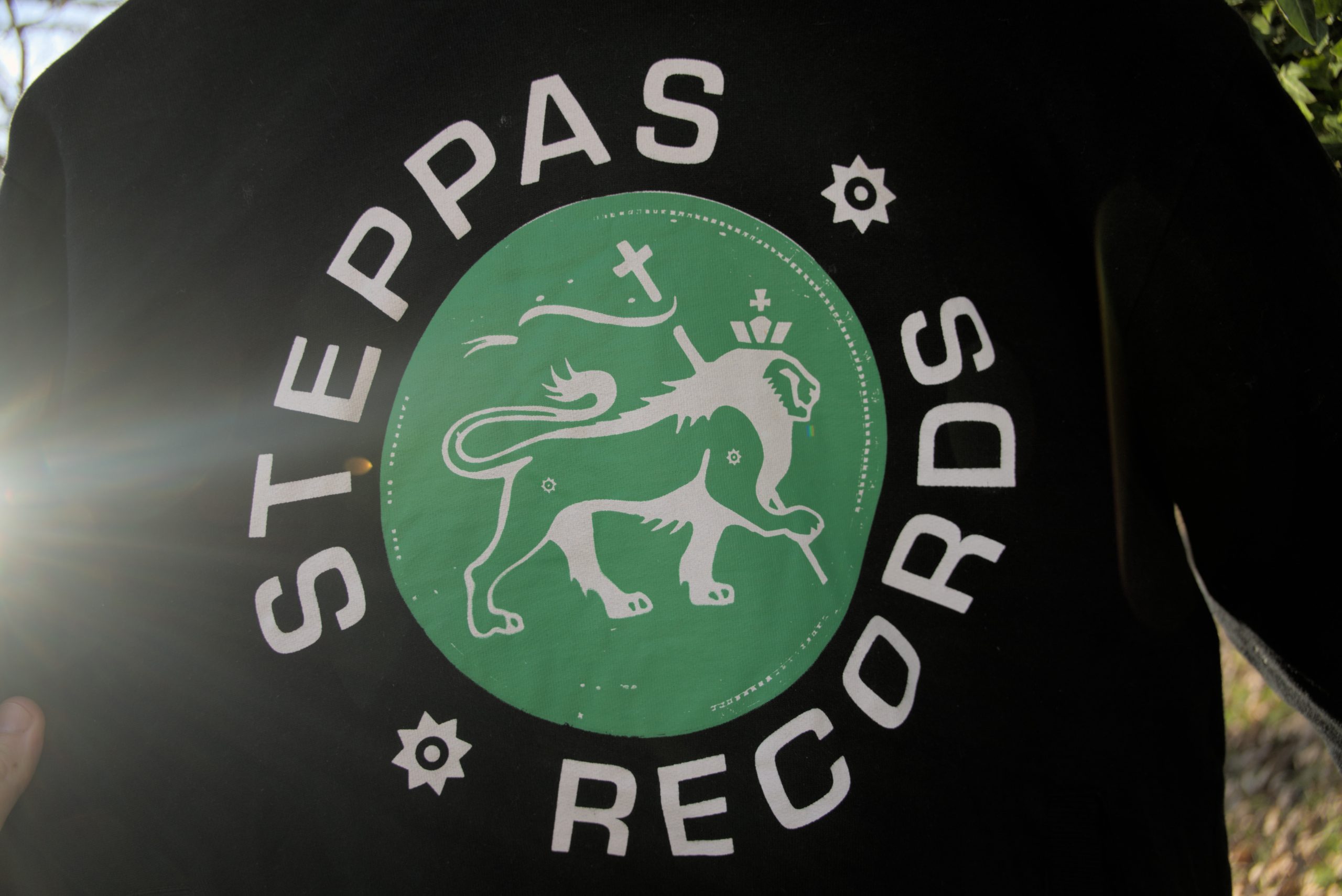 Steppas "Lion" Organic Hoodie (Men's/Unisex) [GREEN ON BLACK]