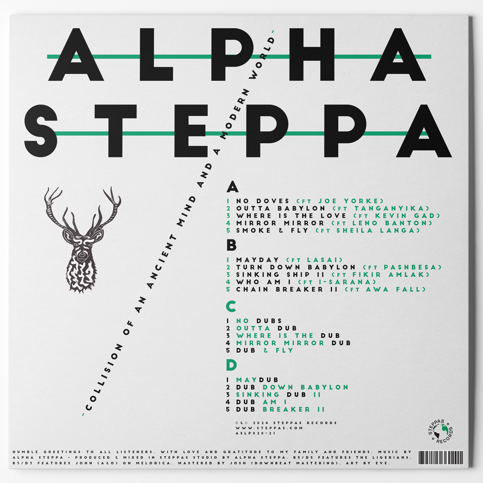 Alpha Steppa - Collision of an Ancient Mind and a Modern World (2xLP + CD + DL)