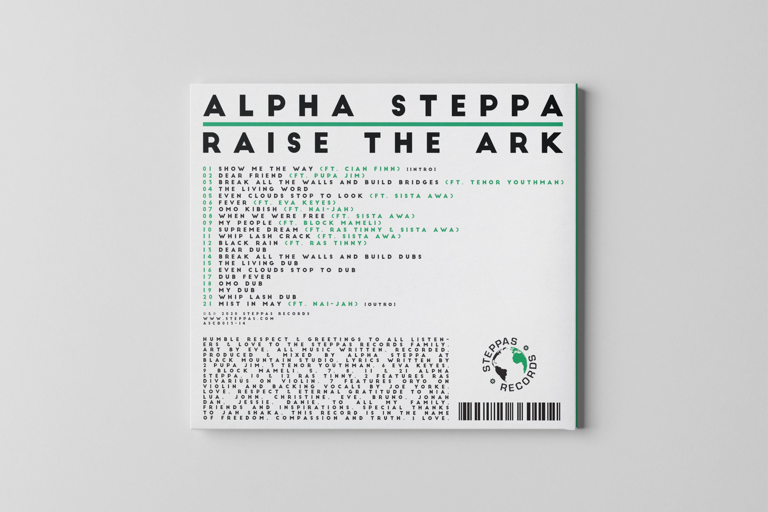 Alpha Steppa - Raise The Ark (2xLP + CD + DL) [Ltd. Ed. 2026 Repress]